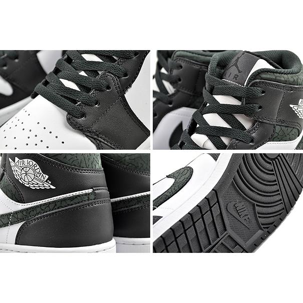 ナイキ エアジョーダン 1 ミッド SE NIKE AIR JORDAN 1 MID SE off noir/black-white-black fb9911-001 スニーカー AJ1 エレファント ノワール｜ltd-online｜04