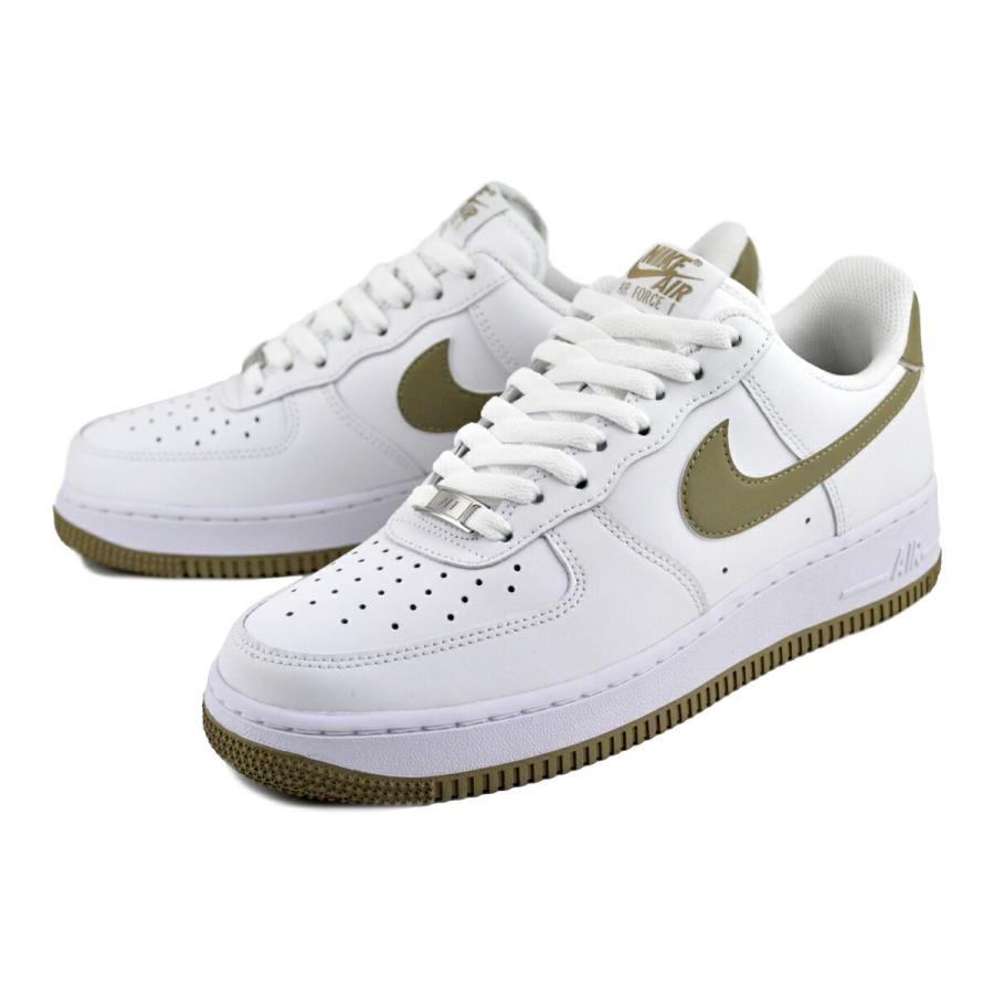 【NIKE】 ナイキ AIR FORCE 1 '07 WHT/N OLVE 国内発送 NIKE ナイキ エアフォース 1 '07 ホワイト ニュートラルオリーブ
