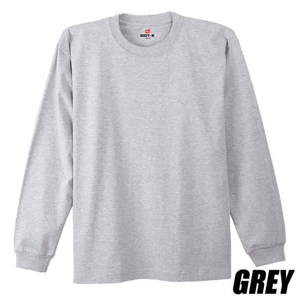 ヘインズ ビーフィー ロングスリーブTシャツ Hanes BEEFY-T LONG SLEEVE T-SHIRT h5186 長袖 TEE クルーネック 5COLOR ヘビーウェイト｜ltd-online｜04