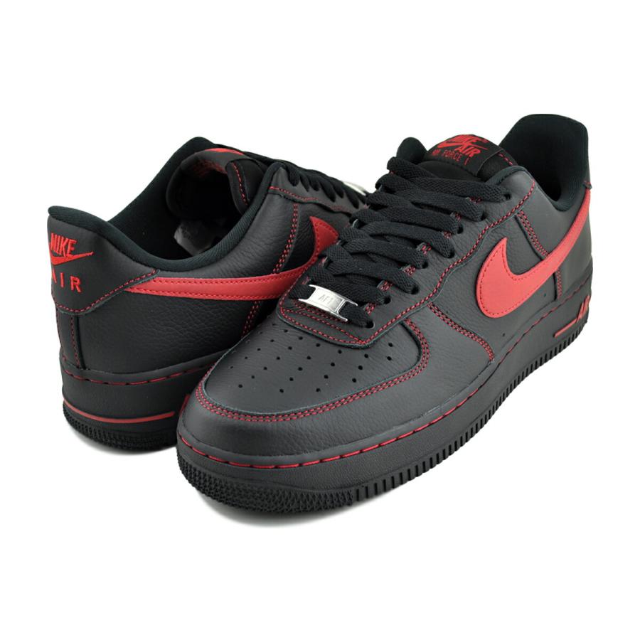 NIKE エアフォース1'07 ブラック✖️レッド エア フォース 1 ナイキ '07 LV8 ブラック ユニバーシティレッド NIKE