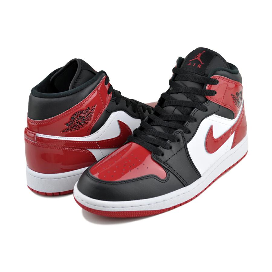 エア ジョーダン 1 ナイキ ミッド SE ブラック バーシティレッド