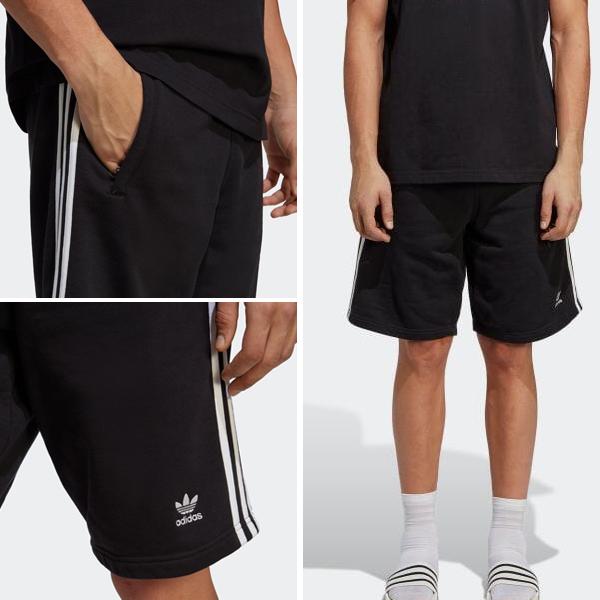 アディダス アディカラー クラシックス スリーストライプス スウェットショーツ adidas ADICOLOR 3-STRIPES SWEAT SHORTS BLACK ia6351 BUG67 ハーフパンツ｜ltd-online｜04