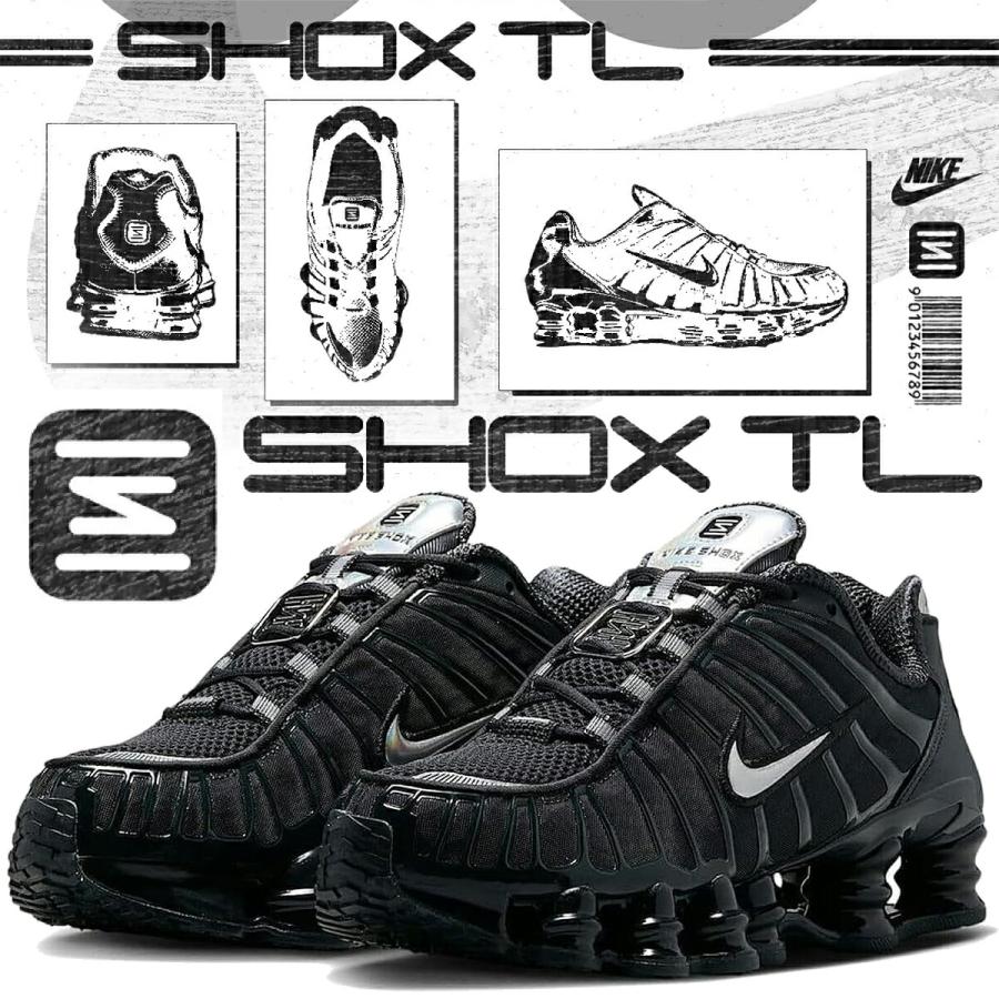 [海外限定カラー] ナイキ nike ショックスtl ウィメンズ ノワール 27 NIKE ナイキ ウィメンズ ショックス TL オフノワール
