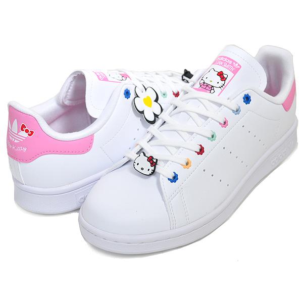 アディダス オリジナルス スタンスミス J ハローキティ adidas STAN SMITH J HELLO KITTY  FTWWHT/FTWWHT/BLPNK id7230 ホワイト ピンク レディース サンリオ