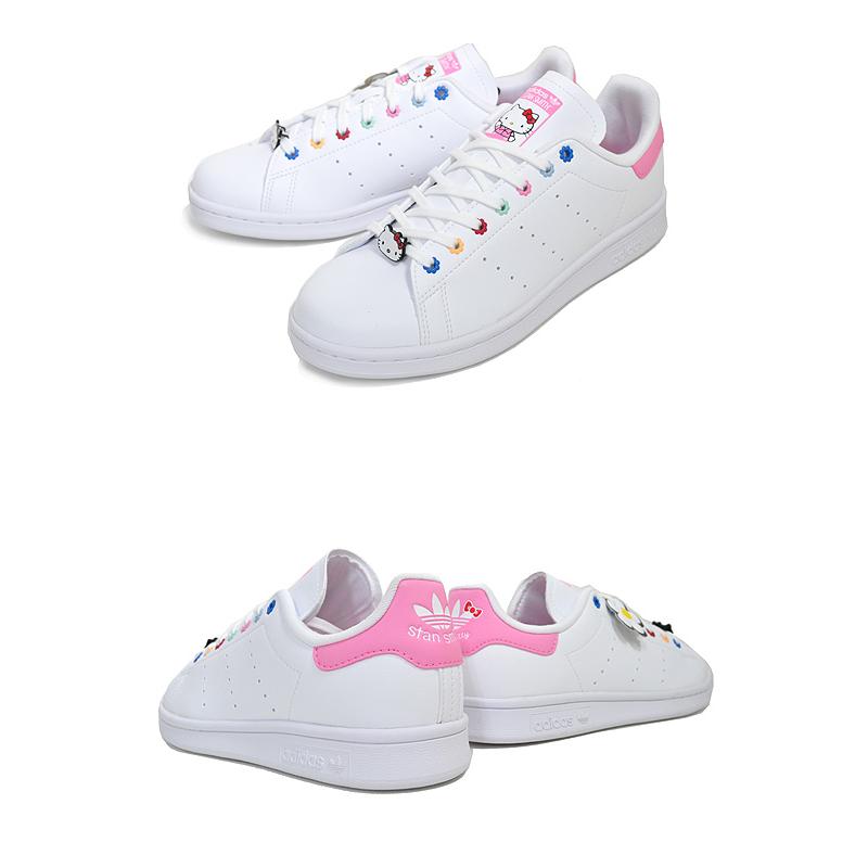 アディダス オリジナルス スタンスミス J ハローキティ adidas STAN SMITH J HELLO KITTY FTWWHT/FTWWHT/BLPNK id7230 ホワイト ピンク レディース サンリオ｜ltd-online｜03