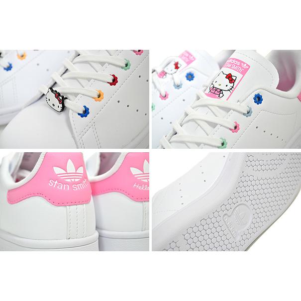 アディダス オリジナルス スタンスミス J ハローキティ adidas STAN SMITH J HELLO KITTY FTWWHT/FTWWHT/BLPNK id7230 ホワイト ピンク レディース サンリオ｜ltd-online｜04