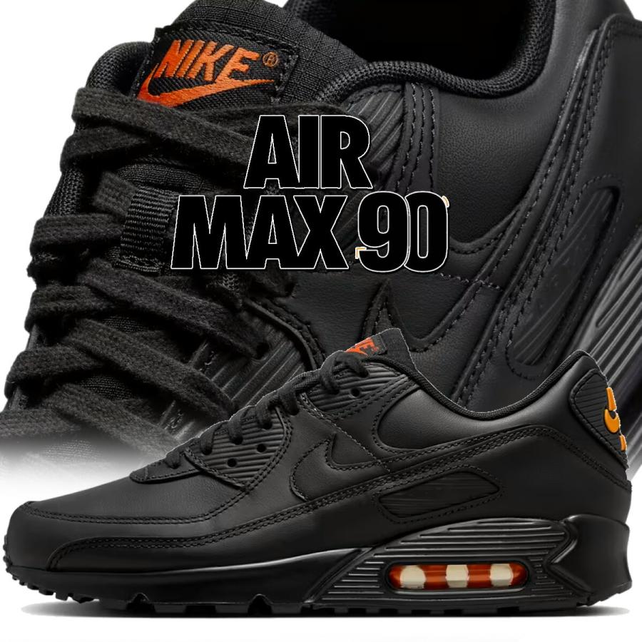 【新品未使用】NIKE エアマックス90 エア マックス ナイキ 90 ブラック セーフティオレンジ NIKE AIR MAX