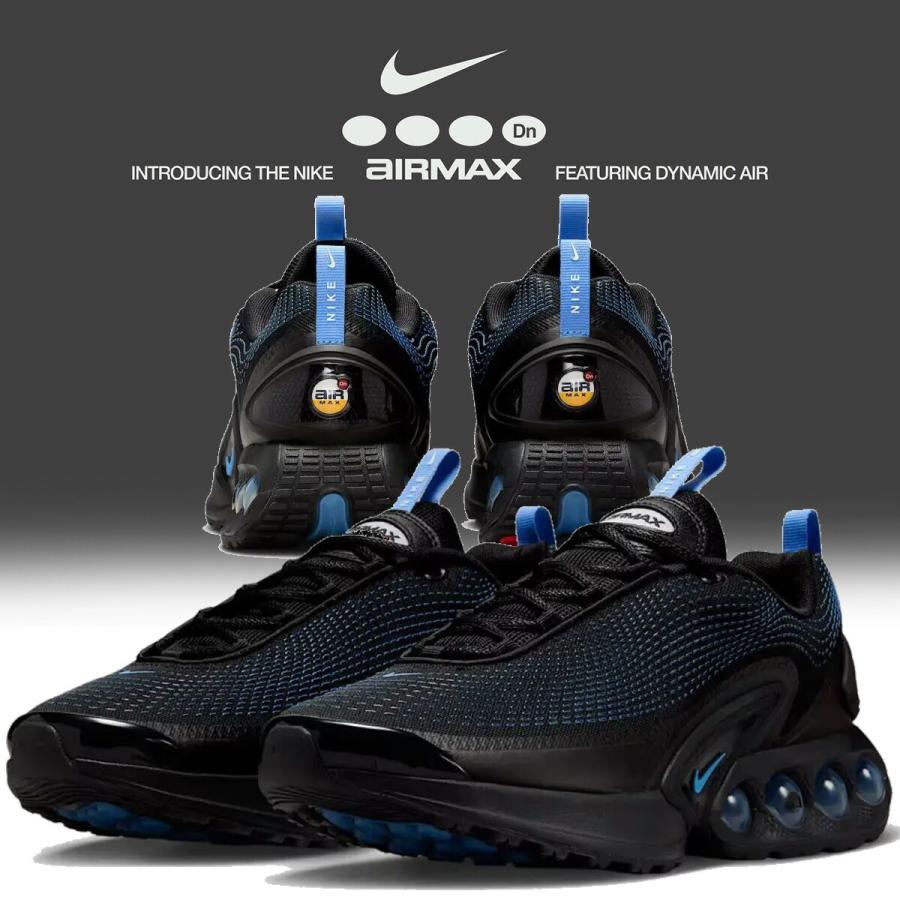 Nike Air Max Dnスニーカー 青/黒 エア マックス ナイキ DN ブラック ユニバーシティブルー NIKE AIR MAX