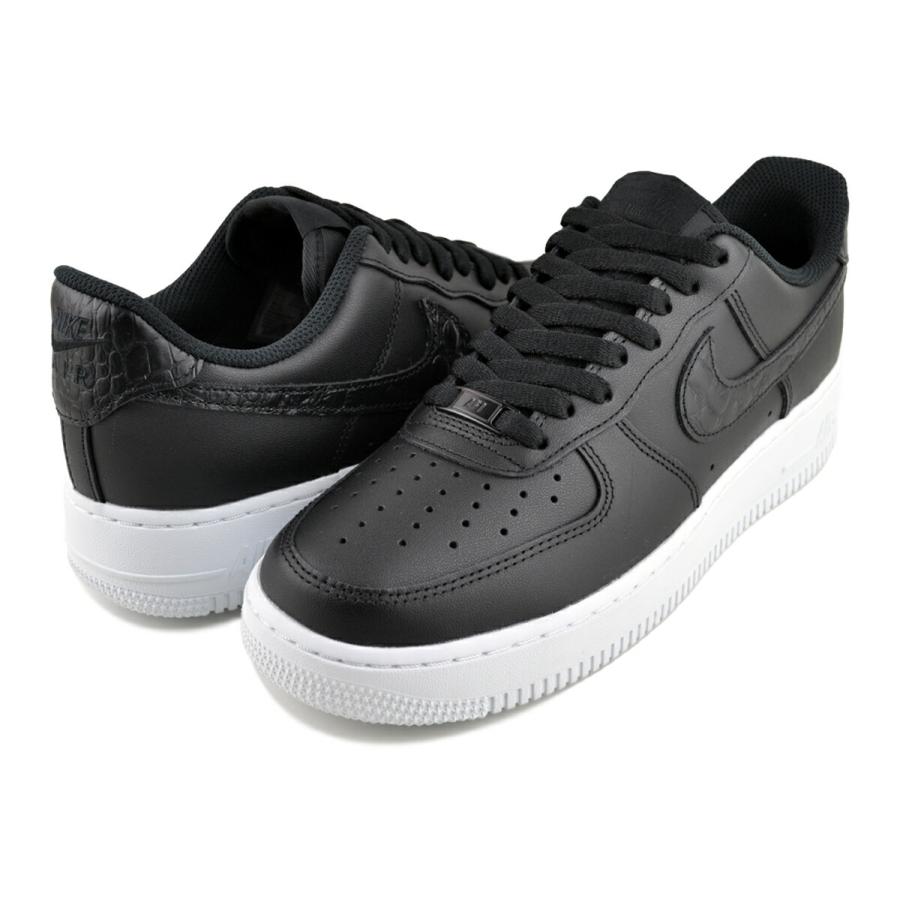 ナイキ ウィメンズ エアフォース1 '07 SE ブラック ニュートラルグレー ホワイト NIKE WMNS AIR FORCE 1 07 SE blk/blk-neutral grey-wht io4837-001の画像