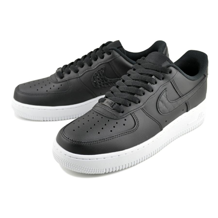 ナイキ ウィメンズ エアフォース1 '07 SE ブラック ニュートラルグレー ホワイト NIKE WMNS AIR FORCE 1 07 SE blk/blk-neutral grey-wht io4837-001の画像