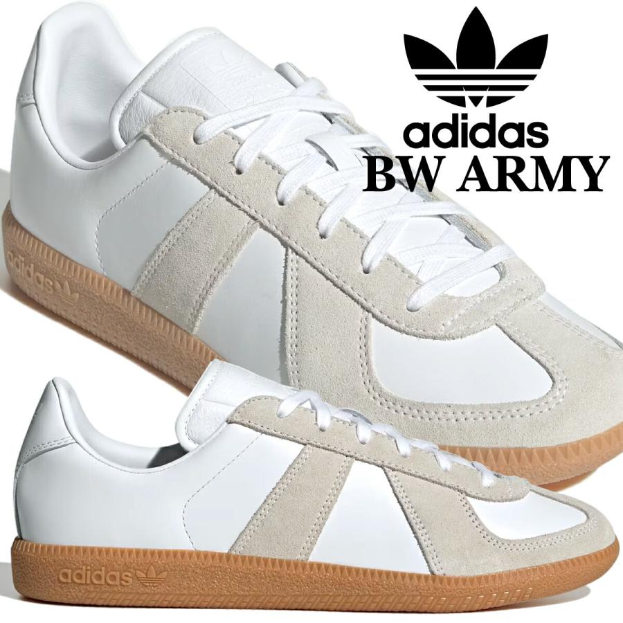 アディダス オリジナルス adidas Originals スニーカー ビーダブリュー アーミー [JR2002 FW25] BW ARMY メンズ・レディース 靴 ジャーマントレーナー 日本限定モデル フットウェアホワイト/フットウェアホワイト/チョークホワイト 正規取扱店 adidas（アディダス） BW アーミー フットウェアホワイト チョーク