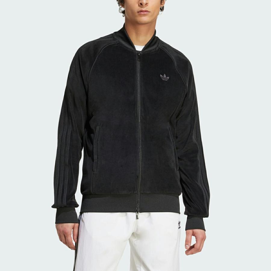 adidas（アディダス） ベロア SST トラックトップ ブラック adidas