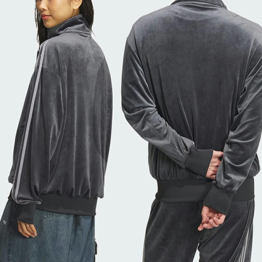 adidas（アディダス） ファイヤーバード ベロア トラックトップ グレー