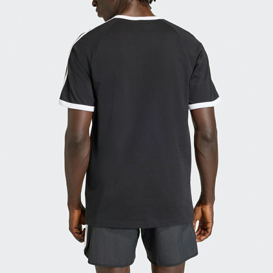 adidas（アディダス） U スリー ストライプス Tシャツ ブラック adidas