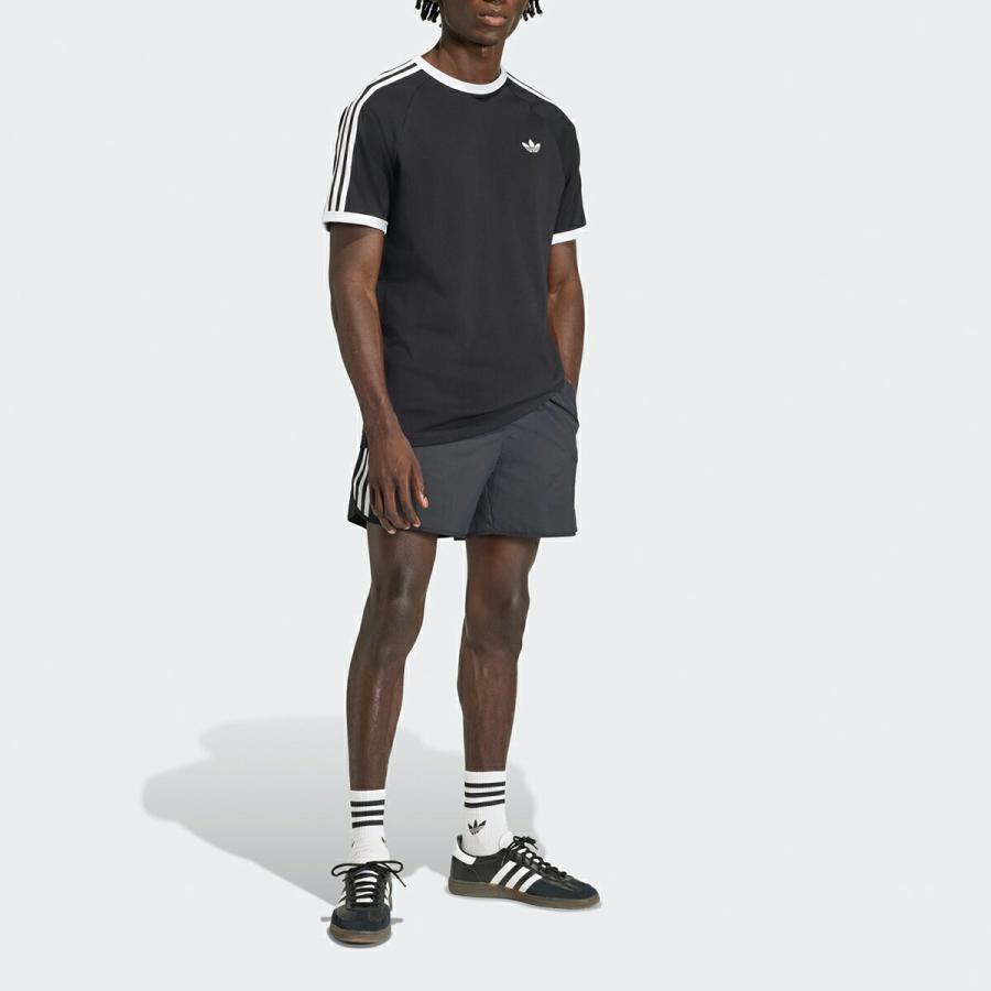 adidas（アディダス） U スリー ストライプス Tシャツ ブラック adidas