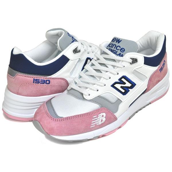 ニューバランス M1530 UK NEW BALANCE M1530WPB Made in England スニーカー NB 1500 30th Anniversary UK 1530 ピンク ホワイト ブルー width D｜ltd-online｜02