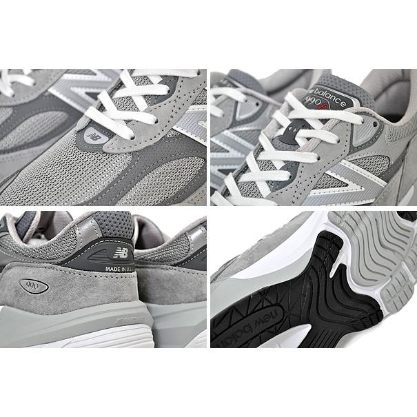 ニューバランス M990 V6 2E NEW BALANCE M990GL6 MADE IN U.S.A. width 2E GRAY メンズ スニーカー グレー NB GREY ワイズ EE｜ltd-online｜04