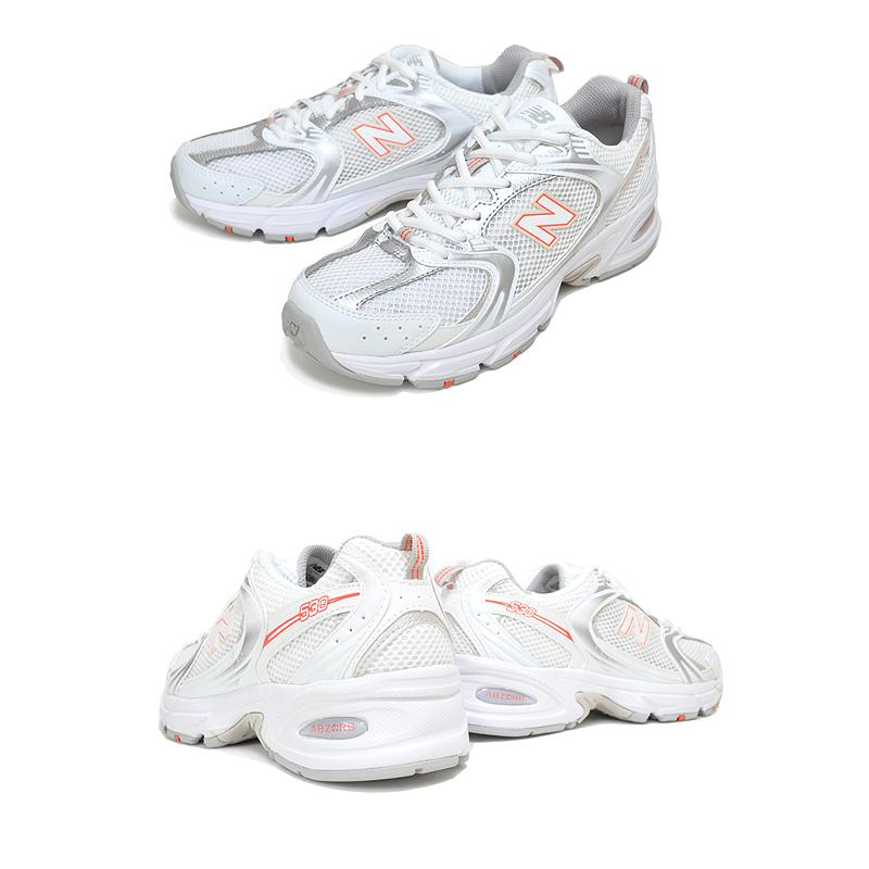 NEW BALANCE MR530ADC 24.0 ホワイト×シルバー×オレンジ New Balance（ニューバランス） NEW BALANCE MR530ADC width D Silver