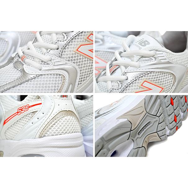 NEW BALANCE MR530ADC 24.0 ホワイト×シルバー×オレンジ New Balance（ニューバランス） 530 NEW BALANCE MR530ADC width D