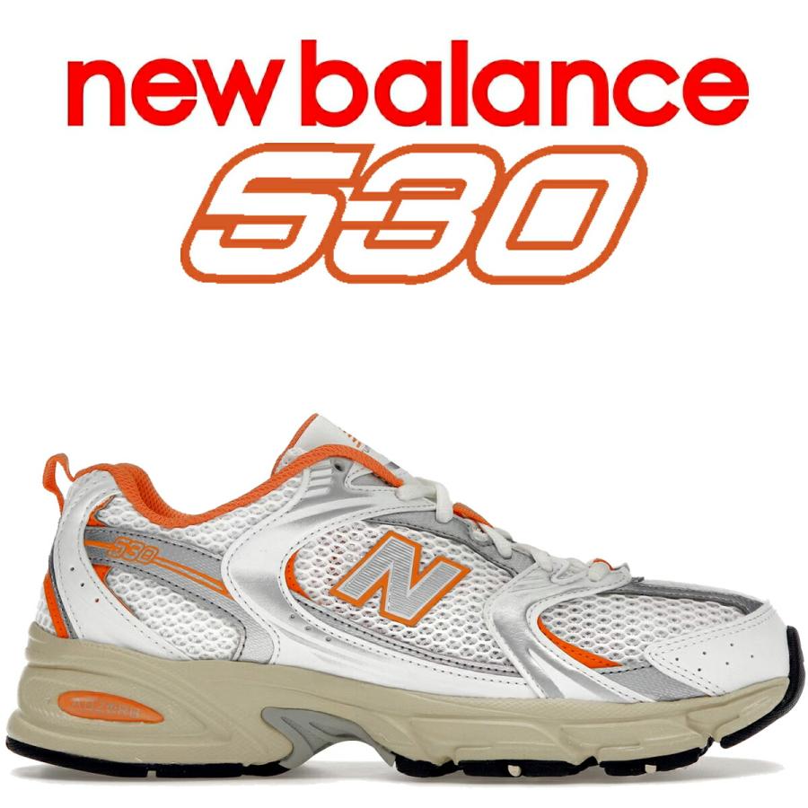 New Balance ニューバランス 530 ホワイト オレンジ NEW BALANCE
