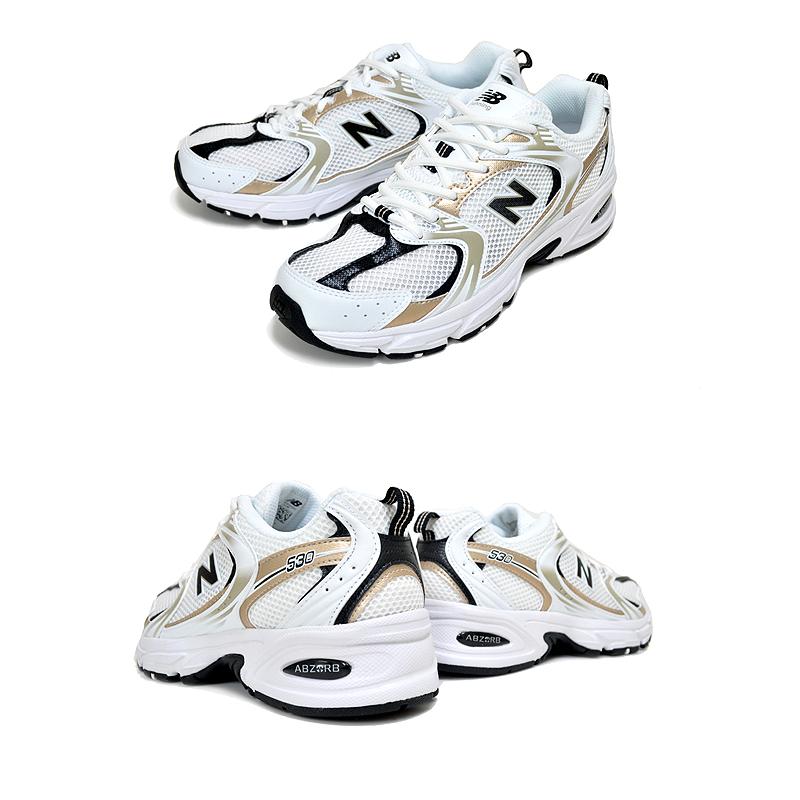 NEW BALANCE MR530UNI width D White Light Gold llic ニューバランス 530 レディース スニーカー ホワイト ブラック ライトゴールド New Balance（ニューバランス） 530 NEW BALANCE MR530UNI width D