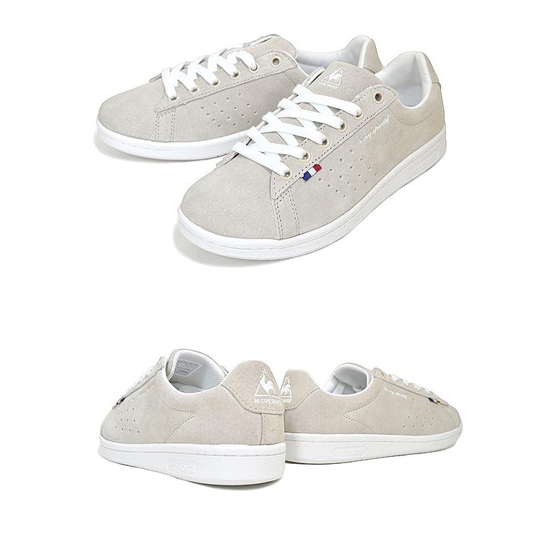 ルコックスポルティフ ラ ローラン LE le coq sportif LA ROLAND LE MILK BEIGE ql1ujc52mb ミルクベージュ レディース スニーカー スウェード｜ltd-online｜03