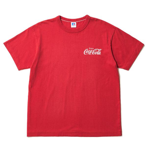 ラッセル アスレチック コカ・コーラ Tシャツ RUSSELL ATHLETIC Coca-Cola ATHLETIC TEE rc-23501-cc コラボ ホワイト レッド Coke is it｜ltd-online｜03