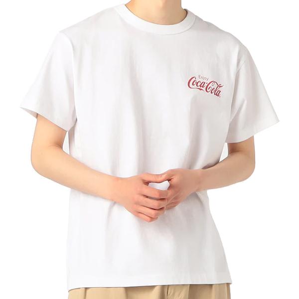 ラッセル アスレチック コカ・コーラ Tシャツ RUSSELL ATHLETIC Coca-Cola ATHLETIC TEE rc-23501-cc コラボ ホワイト レッド Coke is it｜ltd-online｜04