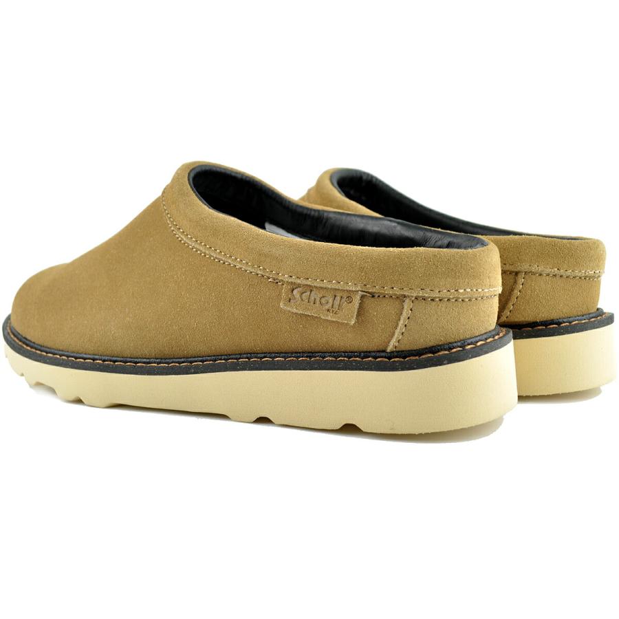 Schott N.Y.C（ショット） レザー クロッグ ベージュ Schott LEATHER