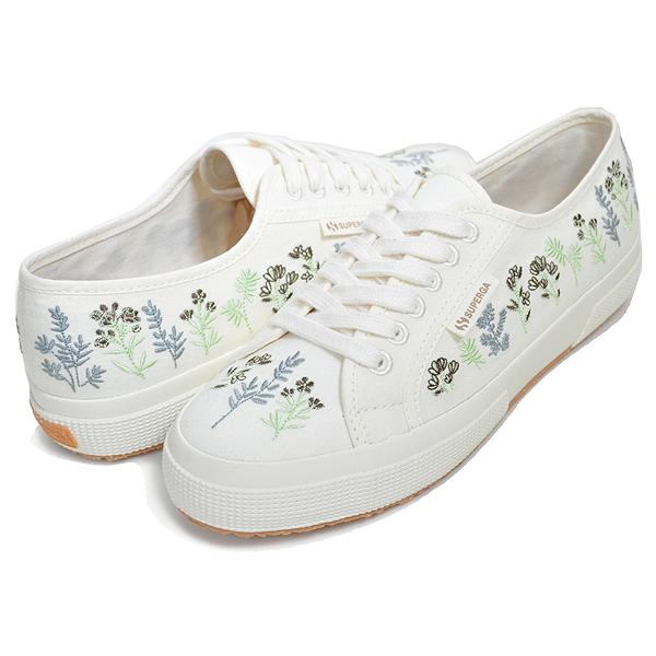 SUPERGA（スペルガ） 2750 SUPERGA 2750 ORGANIC FLOWERS EMBROIDERY