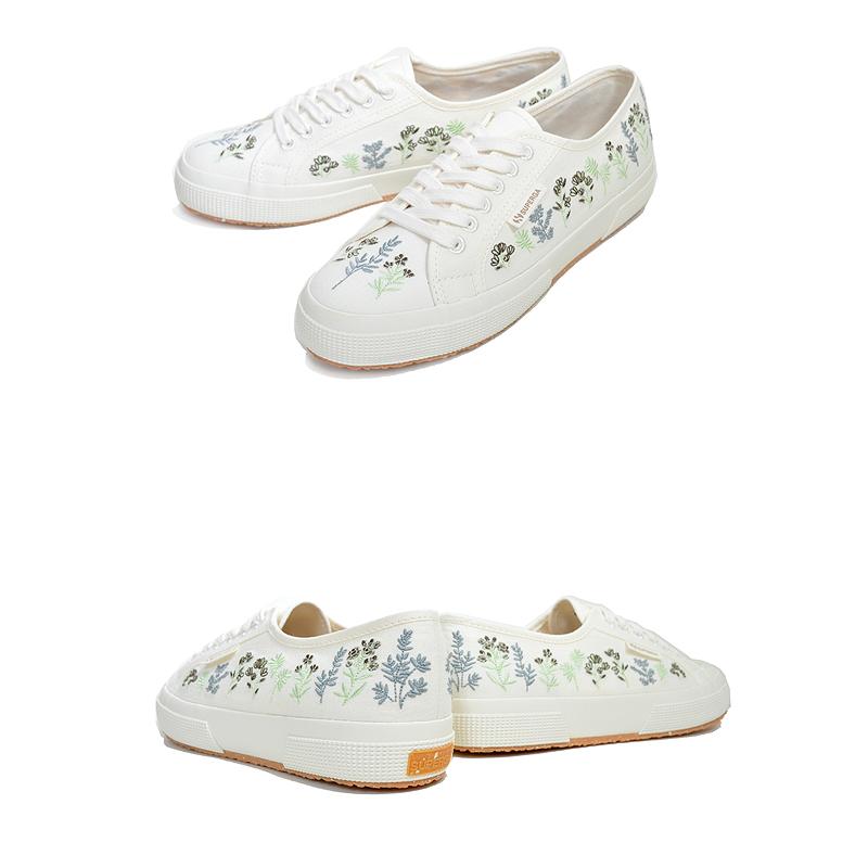 SUPERGA（スペルガ） 2750 SUPERGA 2750 ORGANIC FLOWERS EMBROIDERY