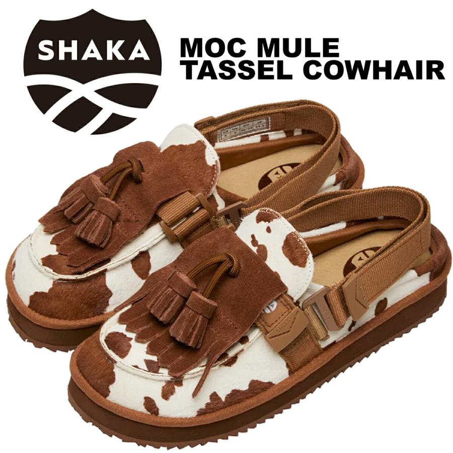 SHAKA（シャカ） MOC ミュール タッセル カウヘアー ポニー SHAKA MOC