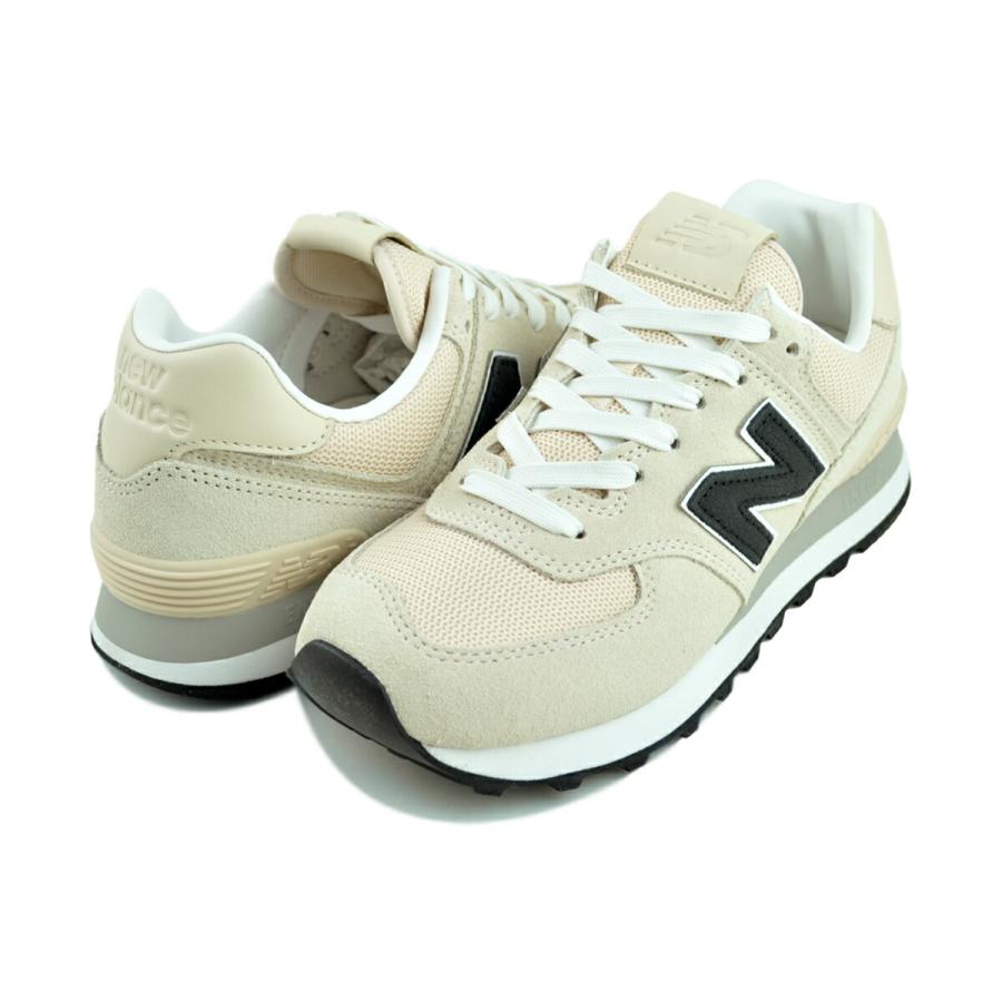 New Balance（ニューバランス） 574 ビスク ブラック ホワイト NEW