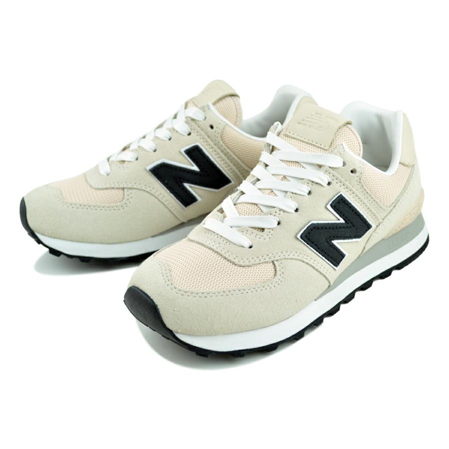 New Balance（ニューバランス） 574 ビスク ブラック ホワイト NEW