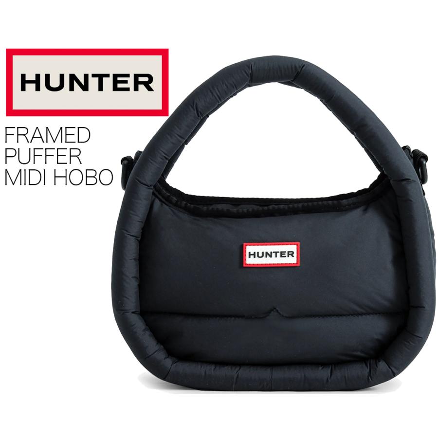 HUNTER（ハンター） フレイムド パファー ミディ ホーボー HUNTER 