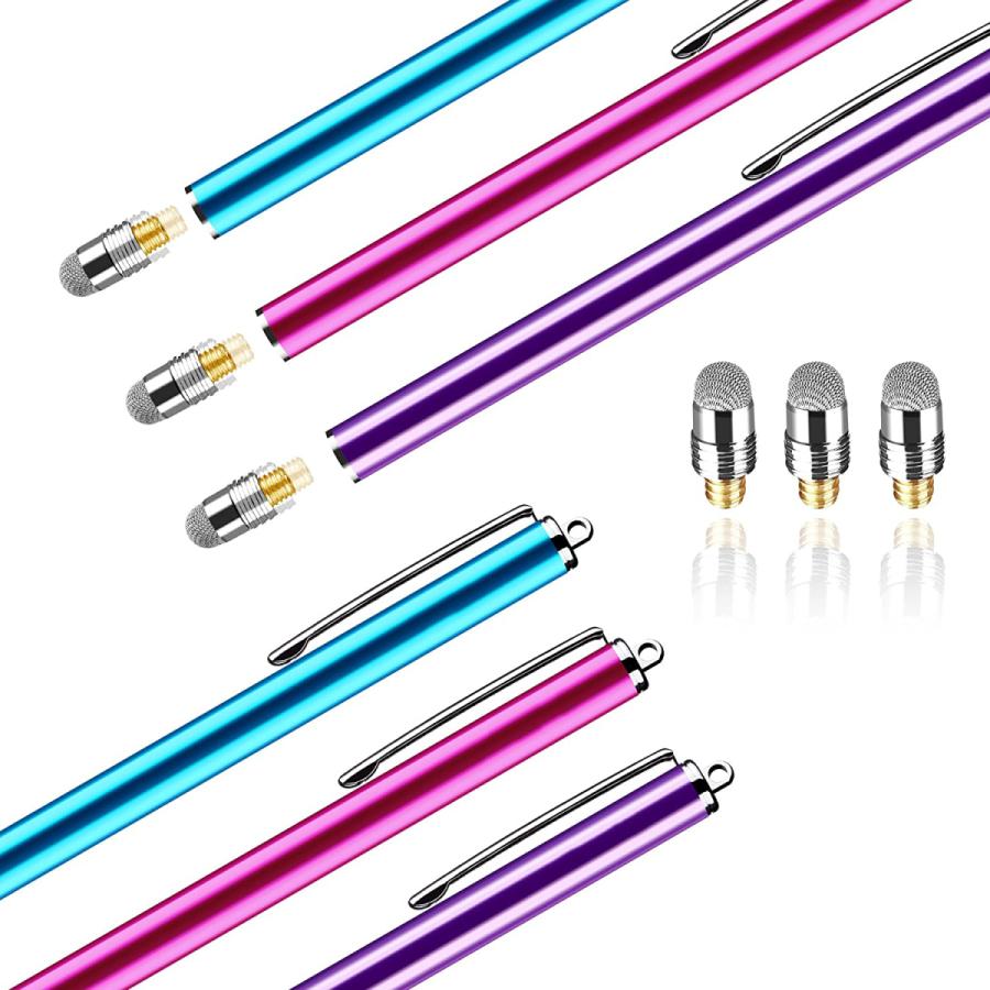 特殊導電繊維 交換用ペン先10個 6mm タッチペン スタイラスペン iPad