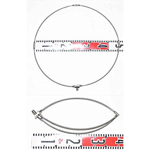 四つ折り　64チタン　80cm　超コンパクトなタモ網　(80cm)　玉枠