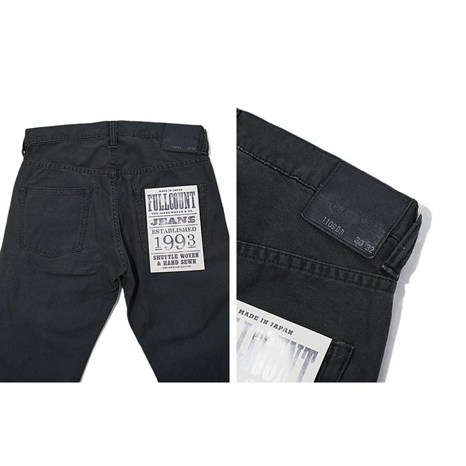 FULLCOUNT（フルカウント） 　1109DB　ブラックドビークロスパンツ　 Black Dobby Cloth   Fade Black   ジーパン   アメカジ   メンズ | FULLCOUNT | 03