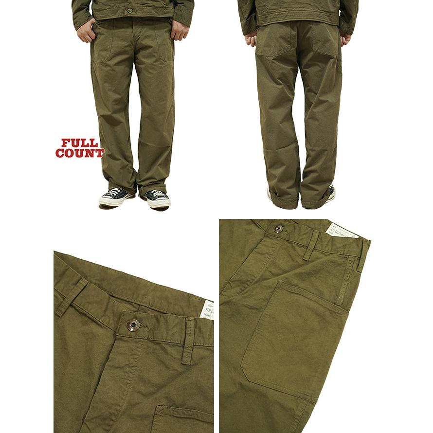 フルカウント FULLCOUNT 1119-3　Old Japanese Twill USN Trousers  OLIVE   ワークパンツ   アメカジ   メンズ | FULLCOUNT | 01