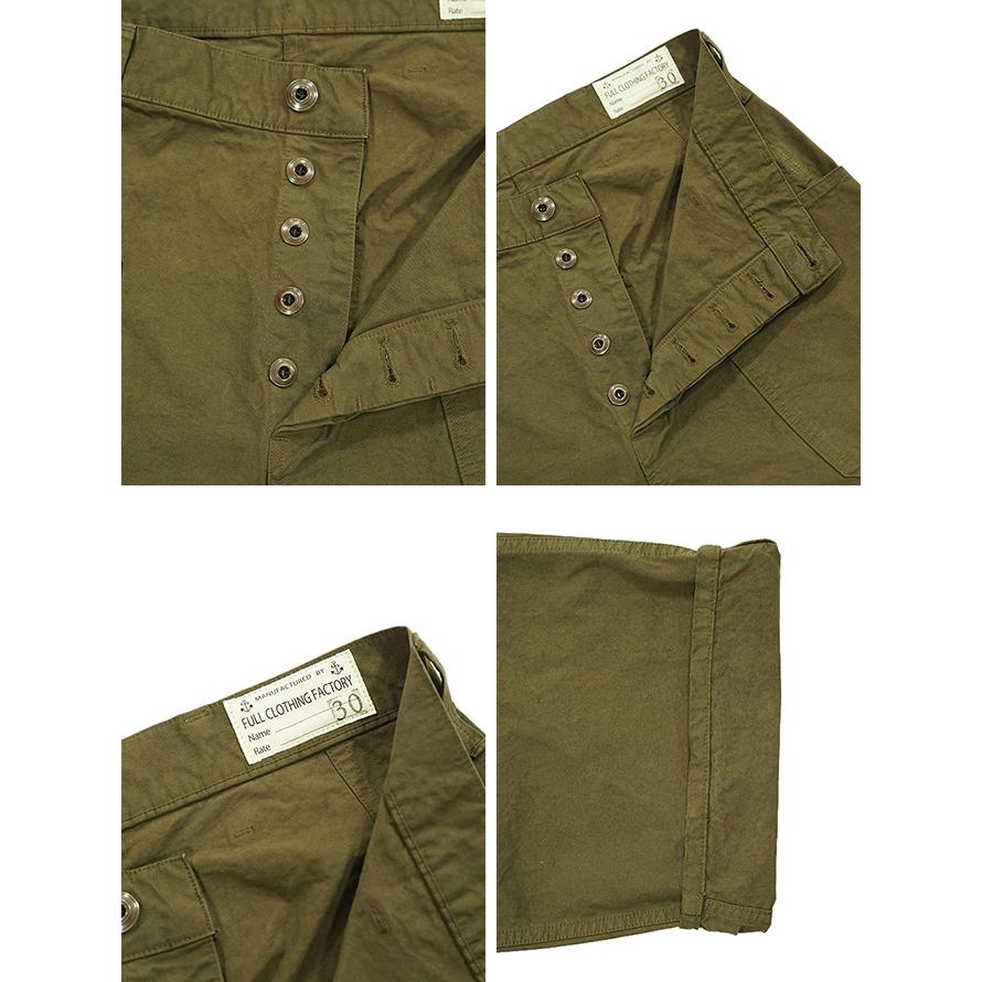 フルカウント FULLCOUNT 1119-3　Old Japanese Twill USN Trousers  OLIVE   ワークパンツ   アメカジ   メンズ | FULLCOUNT | 02