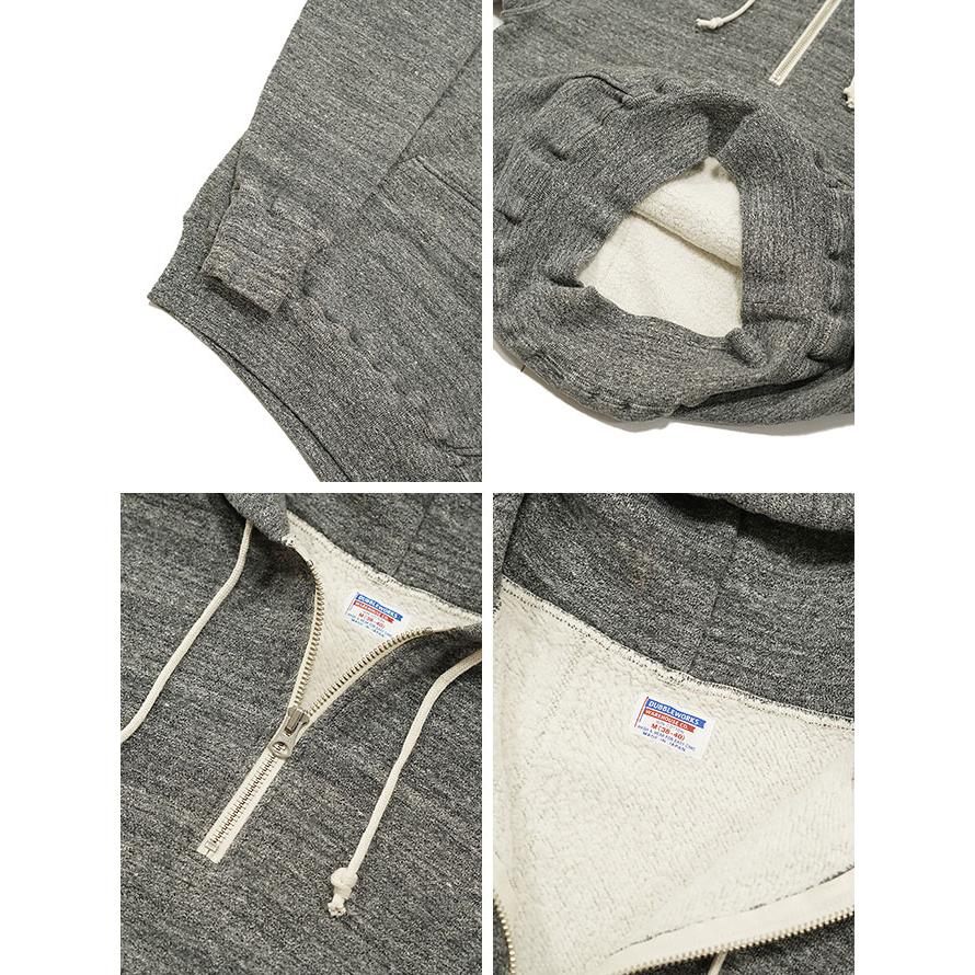 ダブルワークス　DUBBLEWORKS　161-86012　吊り編みハーフジップスウェットパーカー　 Tsuriami Harf Zip Sweat Parka   パーカー   アメカジ   メンズ | DUBBLEWORKS | 04