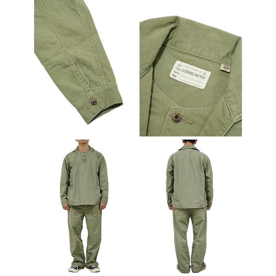 FULLCOUNT（フルカウント） 　2017-2 ヘリンボーンプルオーバージャケット　 Herringbone USN Pullover Jacket   ワークジャケット   アメカジ   メンズ | FULLCOUNT | 02