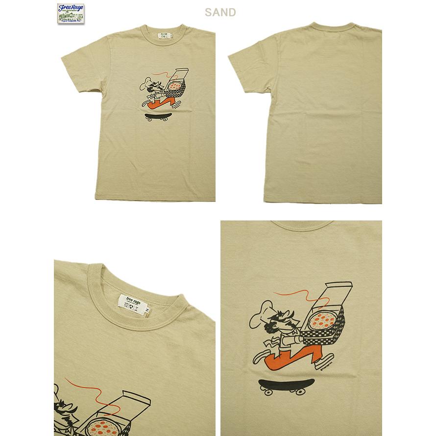 フリーレイジ　FREE RAGE　224BC772-C　プリントTシャツ  [ Delivery Pizza ]   Tシャツ   アメカジ   メンズ | free rage | 01