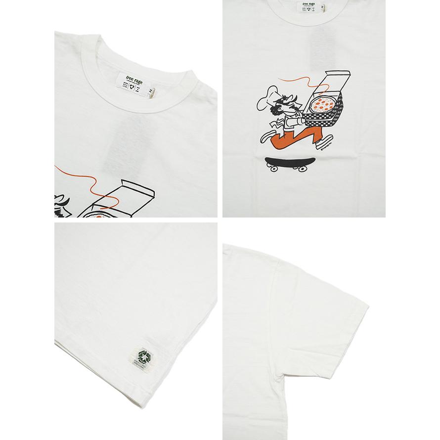 フリーレイジ　FREE RAGE　224BC772-C　プリントTシャツ  [ Delivery Pizza ]   Tシャツ   アメカジ   メンズ | free rage | 03