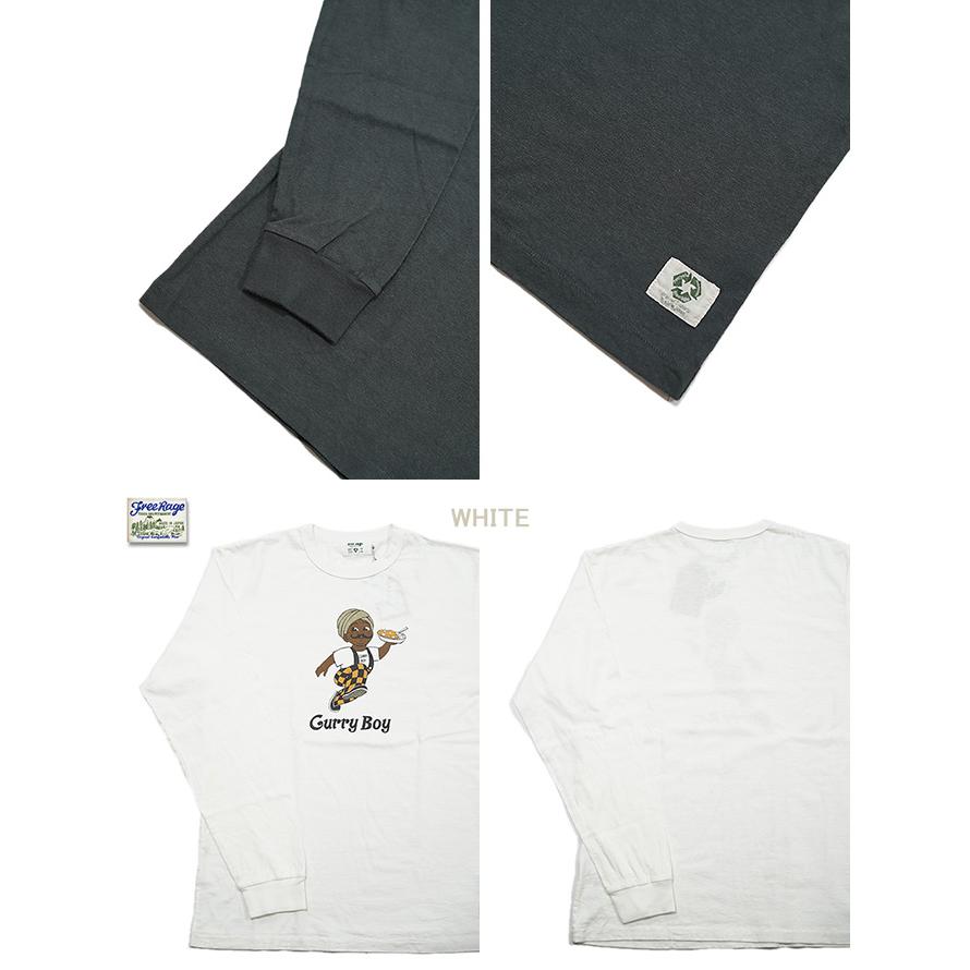 フリーレイジ　FREE RAGE　224CC780-A　プリント長袖Tシャツ　[ Curry Boy ]   ロンT   アメカジ   メンズ | free rage | 02