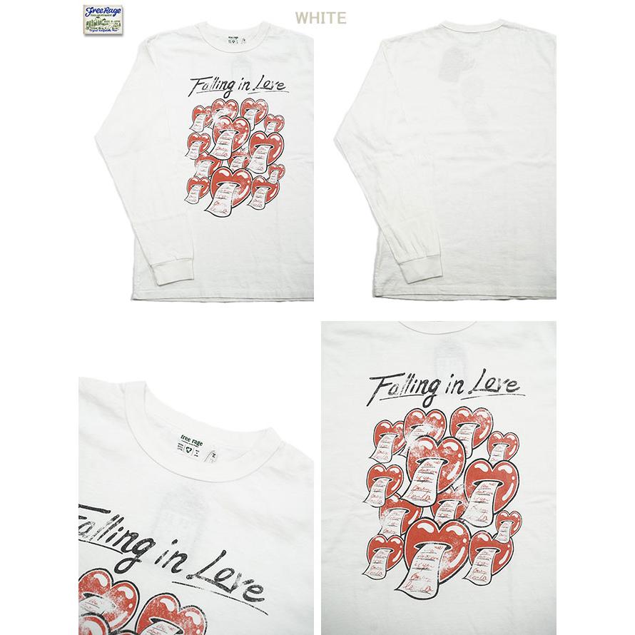 フリーレイジ　FREE RAGE　224CC780-B　プリント長袖Tシャツ　[ FALLING IN LOVE ]   ロンT   アメカジ   メンズ | free rage | 01