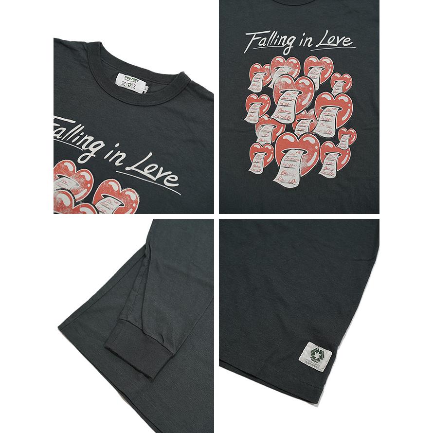 フリーレイジ　FREE RAGE　224CC780-B　プリント長袖Tシャツ　[ FALLING IN LOVE ]   ロンT   アメカジ   メンズ | free rage | 03