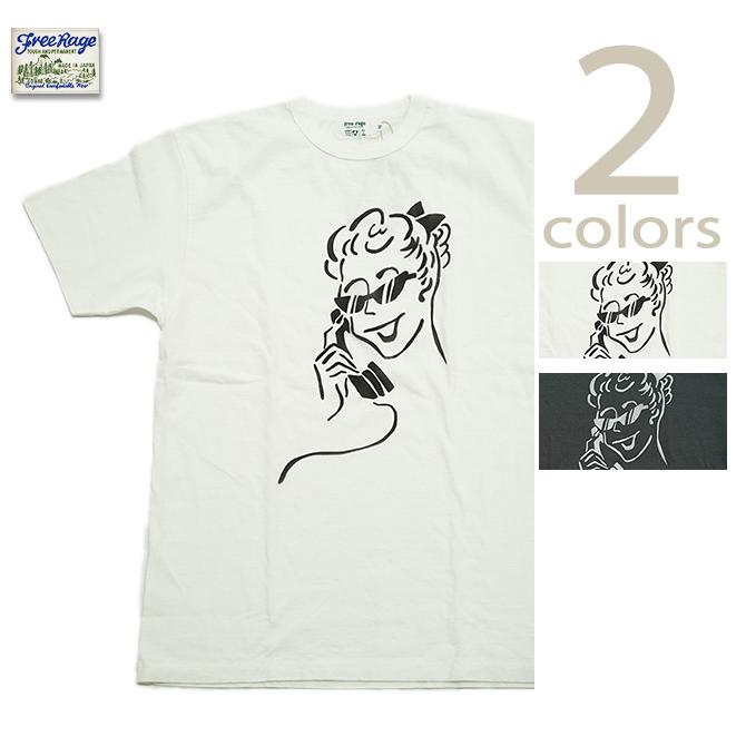 フリーレイジ　FREE RAGE　225BC795-D　プリントTシャツ  [ Call Girl ]   Tシャツ   アメカジ   メンズ | free rage