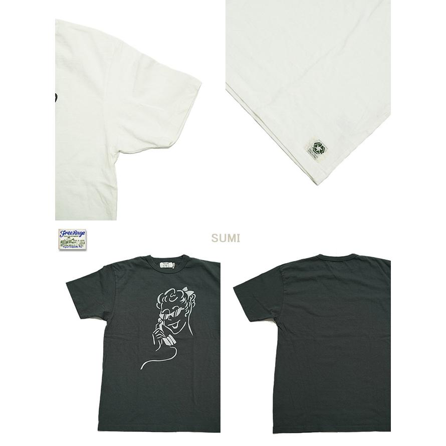 フリーレイジ　FREE RAGE　225BC795-D　プリントTシャツ  [ Call Girl ]   Tシャツ   アメカジ   メンズ | free rage | 02
