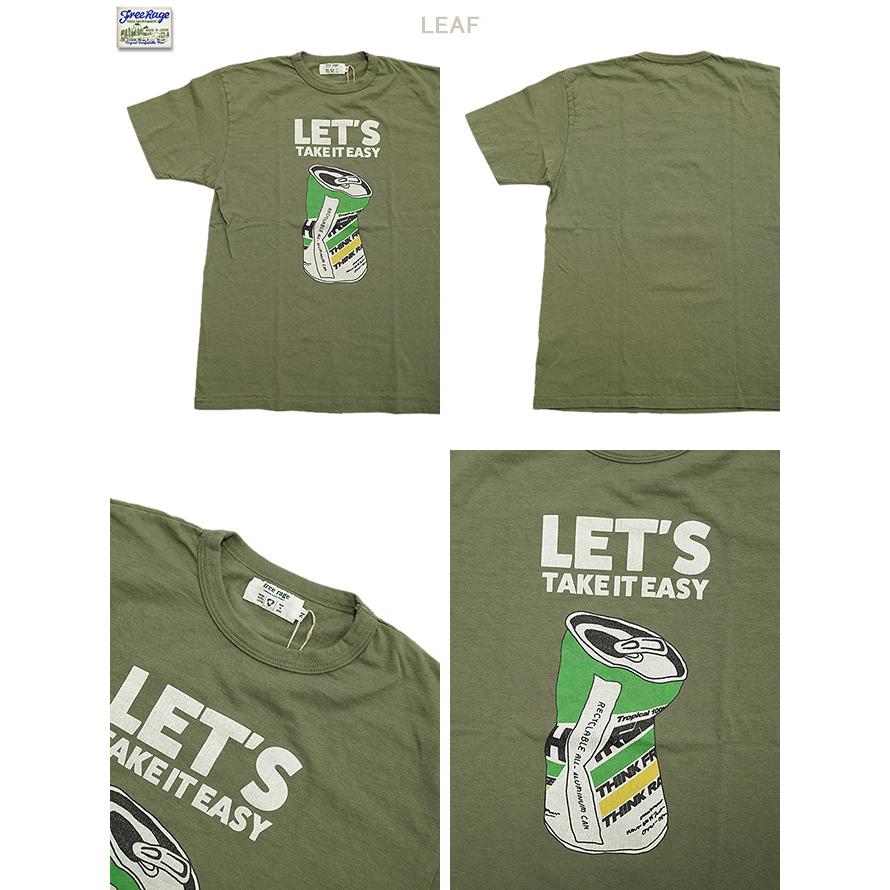 フリーレイジ　FREE RAGE　225BC797-C　プリントTシャツ  [ TAKE IT EASY ]   Tシャツ   アメカジ   メンズ | free rage | 01